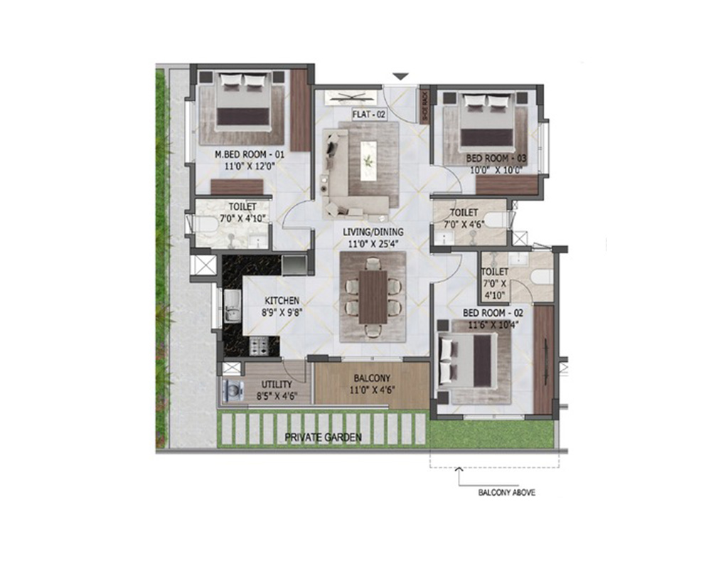MSR Shelters Passion Square Floor Plan 2